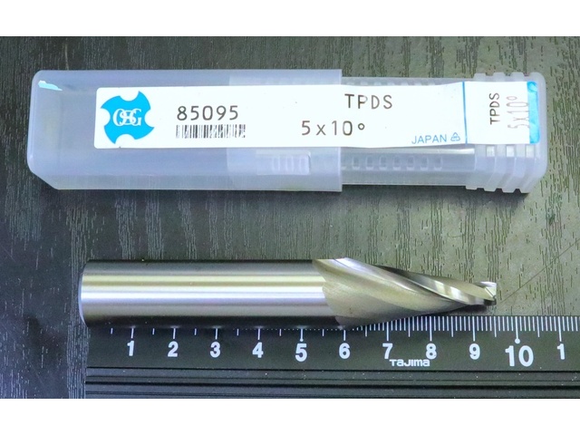 OSG TPDS 5×10° 未使用 エンドミル の画像 1枚目