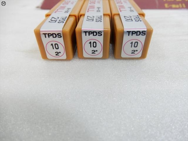 OSG TPDS10×2° 2枚刃 3本 エンドミル の画像 3枚目