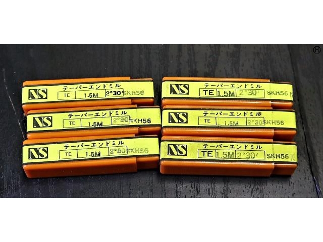 日進工具 NS 1.5M 2°30 6個 未使用 エンドミル の画像 2枚目