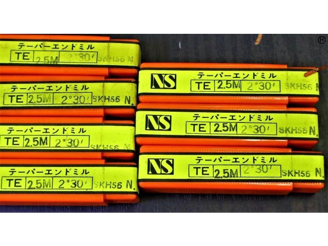日進工具 NS TE 2.5m×2°30 7個 未使用 エンドミル の画像 2枚目