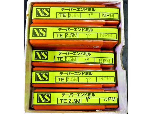 日進工具 NS TE2.5M×1°NPM 7個 未使用 エンドミル の画像 2枚目