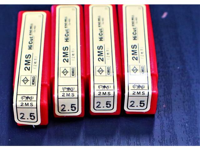 KOBE STEEL 2MS 2.5 4個 未使用 End Mill Image 3