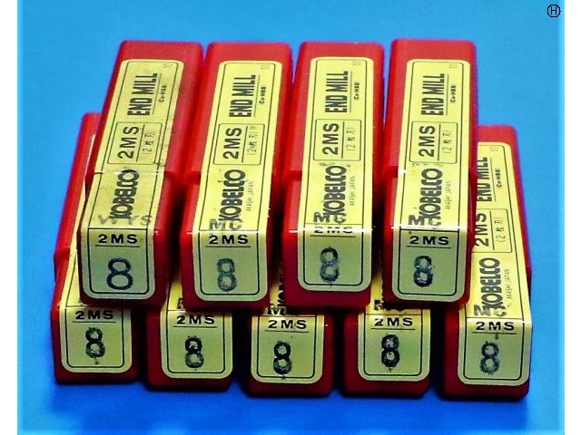 KOBELCO 2MS 8 9個 未使用 エンドミル の画像 2枚目