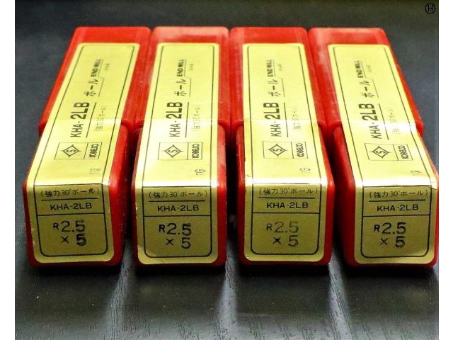 KOBELCO KHA-2LB R2.5×5 4個 未使用 エンドミル の画像 2枚目
