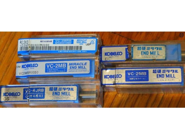 KOBELCO R 一山 5個 未使用 エンドミル の画像 2枚目