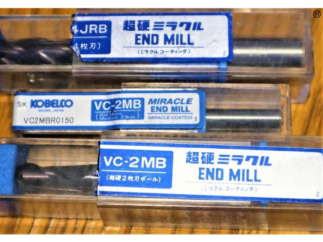 KOBELCO 一山 3個 未使用 エンドミル の画像 2枚目
