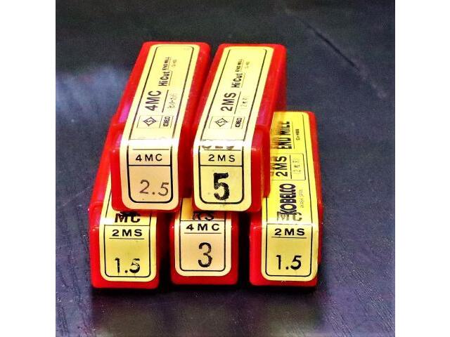 KOBE STEEL 一山 5個 未使用 End Mill Image 3