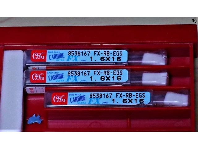OSG 1.6×16 3個 未使用 エンドミル の画像 2枚目