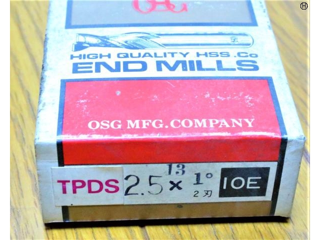 OSG 2.5, 1.5°, 3個 未使用 エンドミル の画像 2枚目