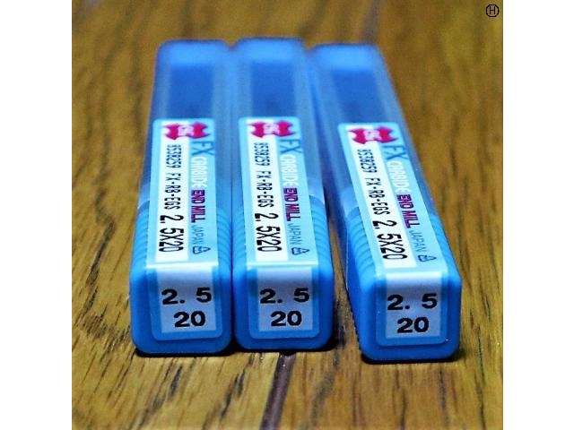 OSG 2.5×20 3個 未使用 エンドミル の画像 2枚目