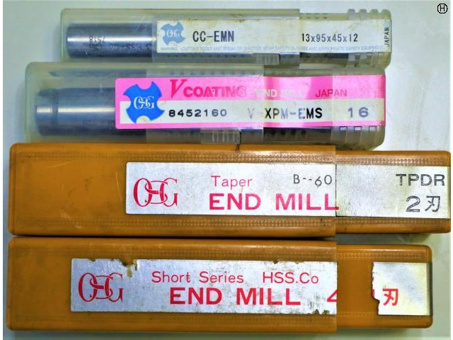 OSG 4個 未使用 エンドミル の画像 2枚目