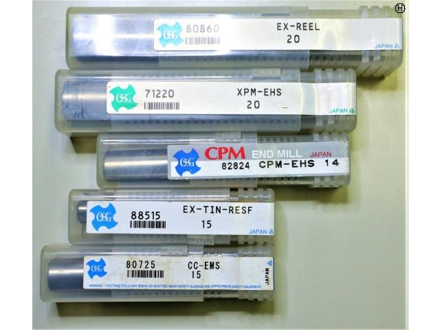 OSG 5個 未使用 エンドミル の画像 2枚目