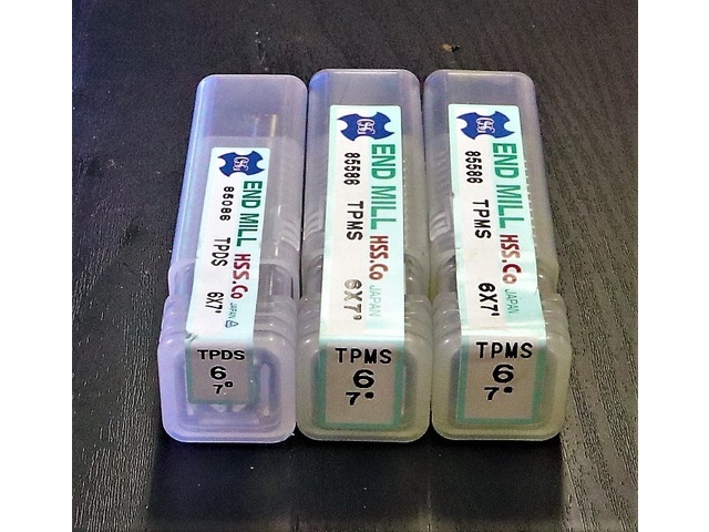 OSG 6×7° 3個 未使用 エンドミル の画像 2枚目