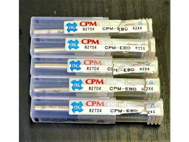 OSG CPM-EBD R2×4 5個 未使用 エンドミル の画像 2枚目