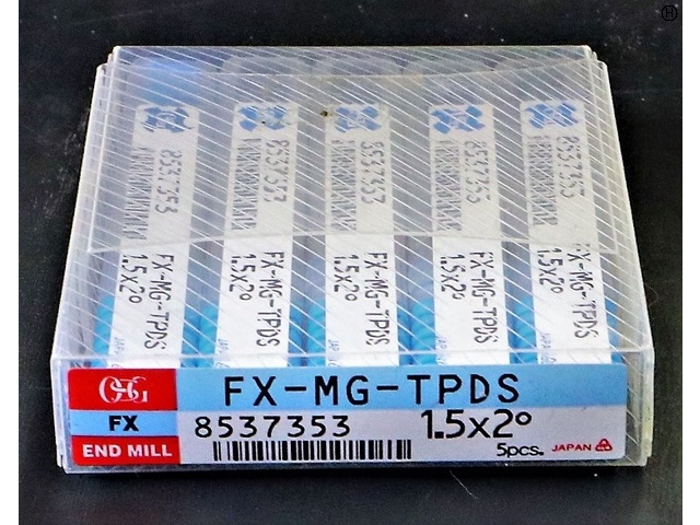 OSG FX-MG-TPDS 1.5×2° 5個 未使用 エンドミル の画像 2枚目