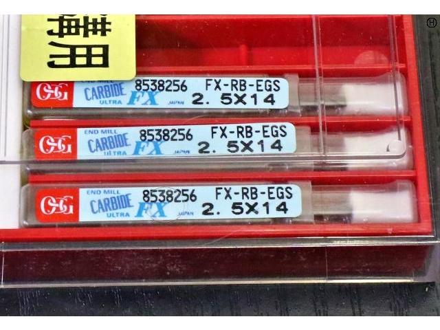 OSG FX-RB-EGS 2.5×14 3個 未使用 エンドミル の画像 2枚目