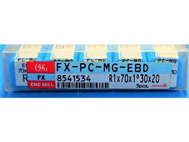OSG R1×70×1°30×20 5個 未使用 エンドミル の画像 3枚目