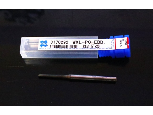 OSG WXL-PC-EBD R1×1.5°×20 未使用 エンドミル の画像 1枚目
