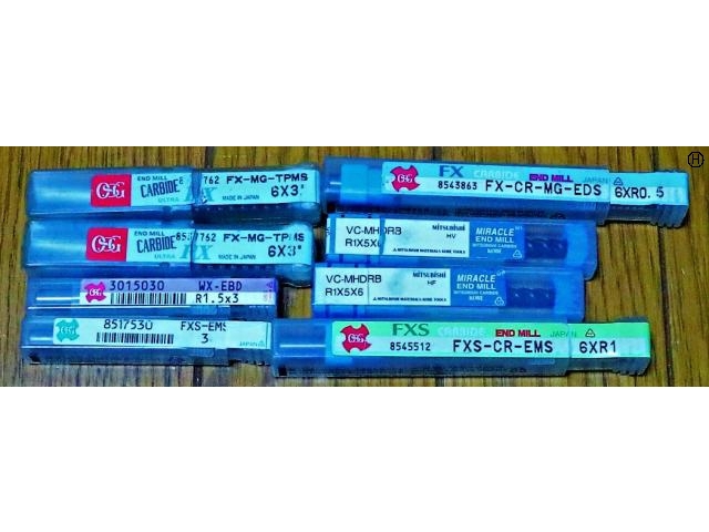 OSG 一山 8個 未使用 エンドミル の画像 2枚目