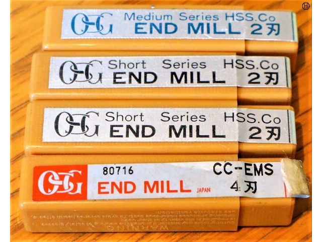 OSG 一山 未使用 4個 エンドミル の画像 2枚目