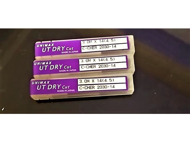 UNION TOOL 一山 3個 未使用 End Mill Image 1