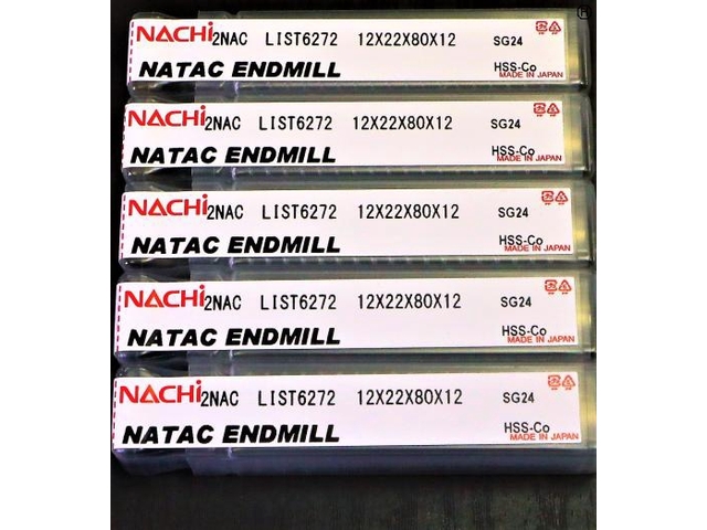 不二越 Nachi 2NAC 12S2 L6272 4個 未使用 エンドミル の画像 2枚目