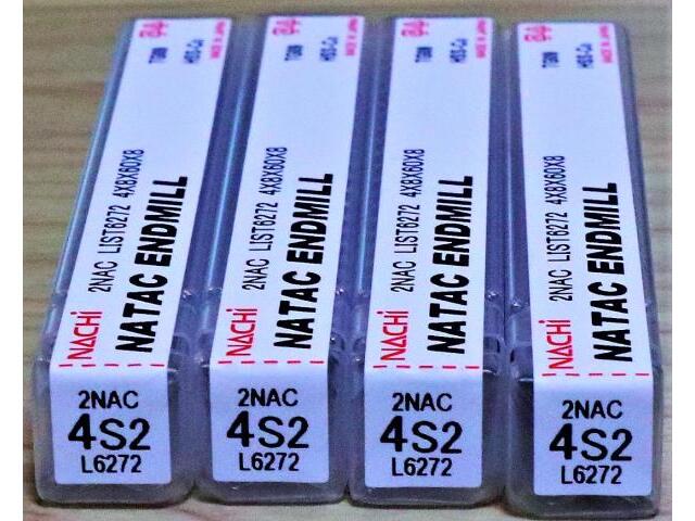 不二越 Nachi 2NAC 4S2 L6272 4個 未使用 エンドミル の画像 3枚目