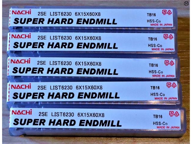 不二越 Nachi 2SE 6S2 L6230 5個 未使用 End Mill Image 2