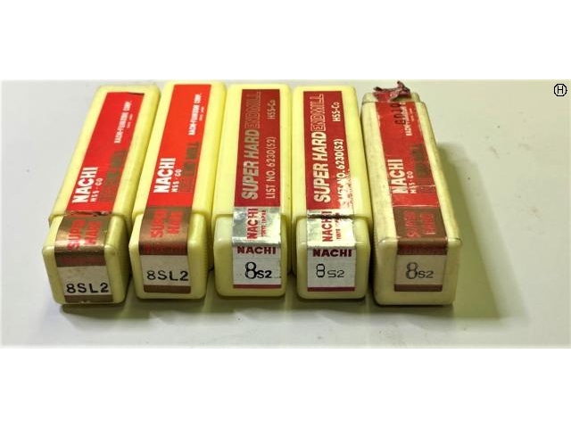 不二越 Nachi 8SL2×2 8S2×3 計5個 未使用 エンドミル の画像 2枚目