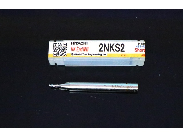 日立ツール 2NKS 2 未使用 エンドミル の画像 1枚目