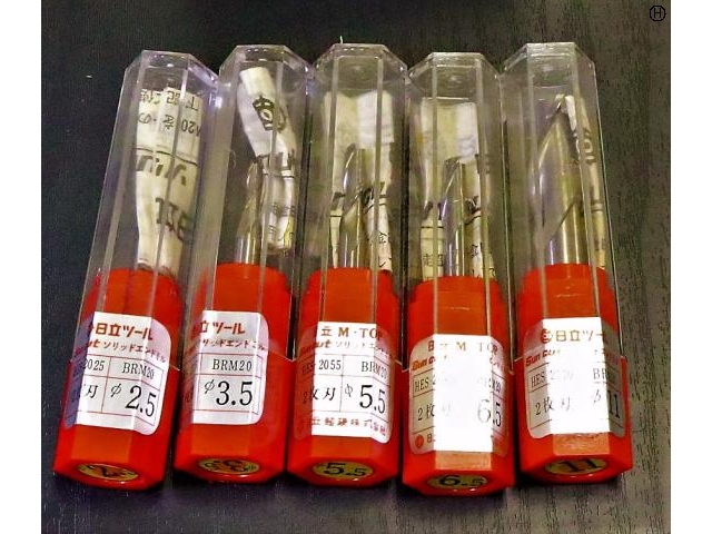 日立ツール 一山 5個 未使用 エンドミル の画像 2枚目