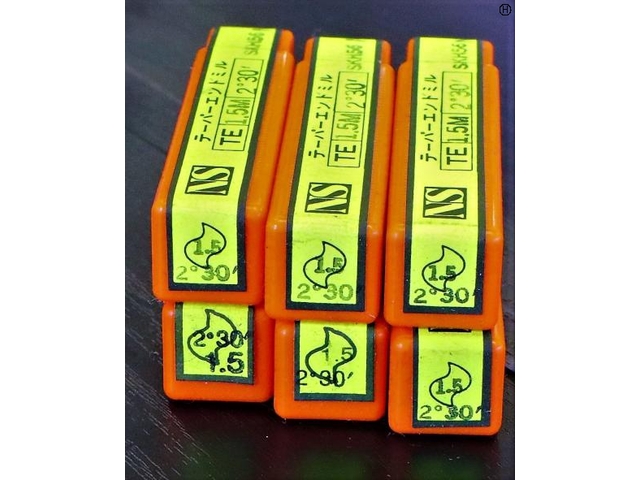 日進工具 NS 1.5M 2°30 6個 未使用 エンドミル の画像 2枚目