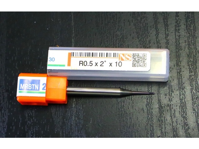 日進工具 NS R0.5×2°×10 未使用 エンドミル の画像 1枚目