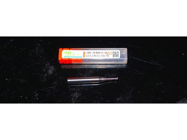 日進工具 NS φ2.5×R0.5×10(L=2) 未使用 エンドミル の画像 1枚目