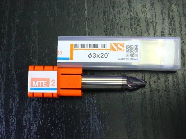 日進工具 NS Φ3×20° 未使用 エンドミル の画像 1枚目