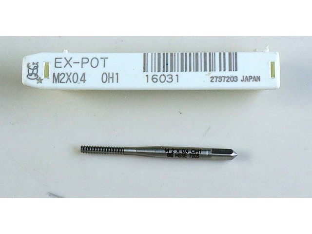 OSG EX-POT M2×0.4 タップ・ダイス・ねじ切り工具 の画像 1枚目