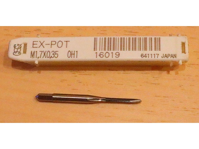 OSG EX-POT-STD-M1.7X0.35 16019 Tap / Dice / Threading Tool Image 1