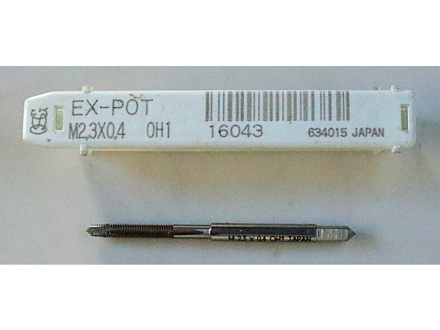 OSG EX-POT-STD-M2.3X0.4 Tap / Dice / Threading Tool Image 1