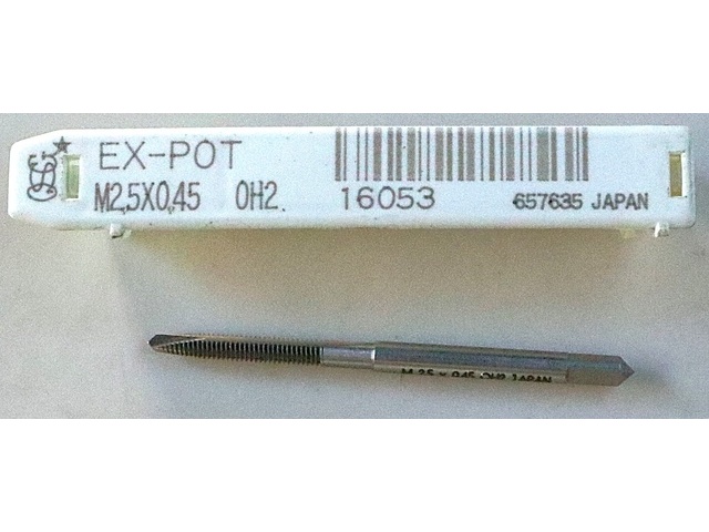 OSG EX-POT-STD-M2.5X0.45 タップ・ダイス・ねじ切り工具 の画像 1枚目
