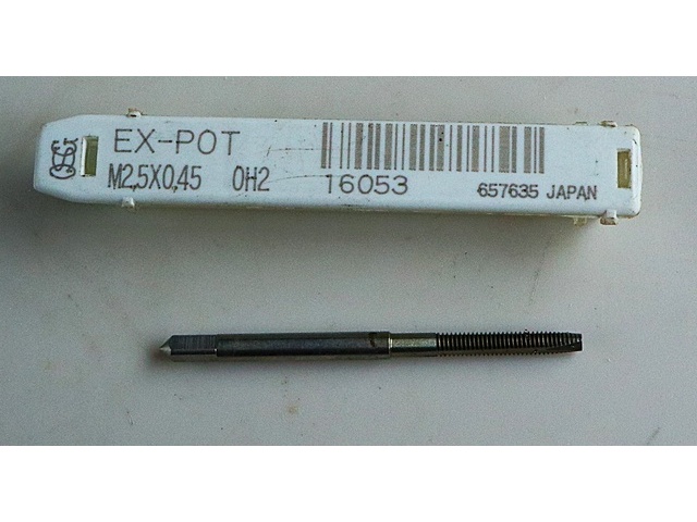 OSG EX-POT-STD-M2.5X0.45 Tap / Dice / Threading Tool Image 1