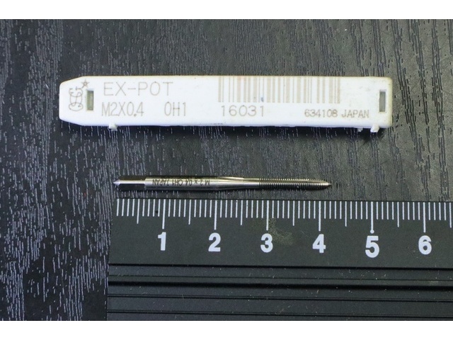 OSG M2×0.4 未使用 タップ・ダイス・ねじ切り工具 の画像 1枚目