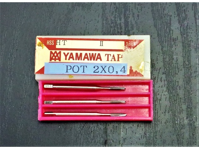 彌満和製作所 YAMAWA 2×0.4 3個 未使用 Tap / Dice / Threading Tool Image 1