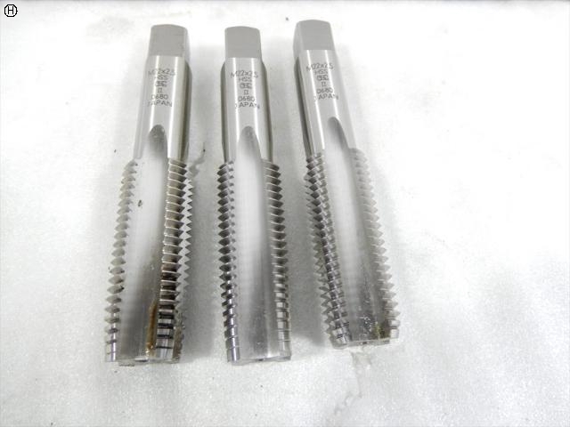 OSG M22×2.5 計3本 タップ・ダイス・ねじ切り工具 の画像 3枚目