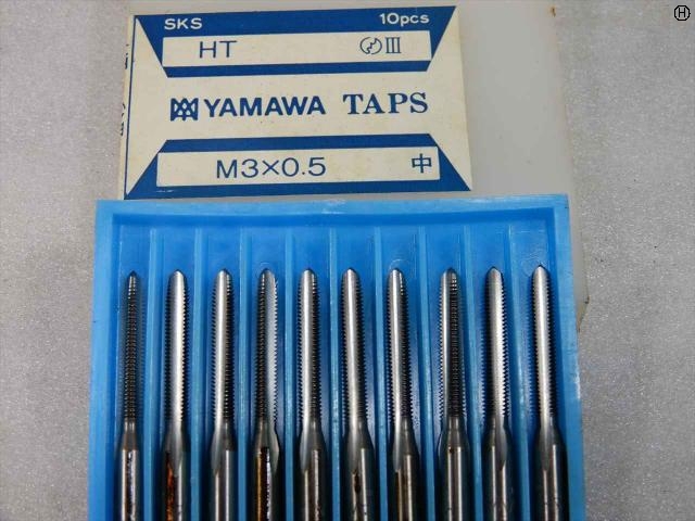 ヤマワ HT M3×0.5 10本 タップ・ダイス・ねじ切り工具 の画像 2枚目