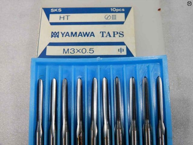 ヤマワ HT M3×0.5 10本 タップ・ダイス・ねじ切り工具 の画像 2枚目