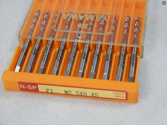 ヤマワ N-SP P1 M2.5×0.45 10本 タップ・ダイス・ねじ切り工具 の画像 2枚目