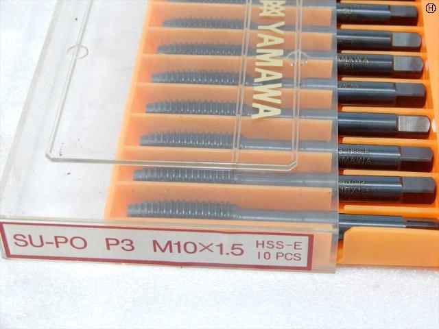ヤマワ SU-PO P3 M10×1.5 10本 Tap / Dice / Threading Tool Image 2