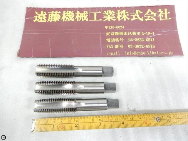 田野井製作所 M22×2.5 3本 タップ・ダイス・ねじ切り工具 の画像 1枚目