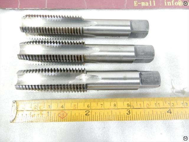 田野井製作所 M22×2.5 3本 タップ・ダイス・ねじ切り工具 の画像 2枚目
