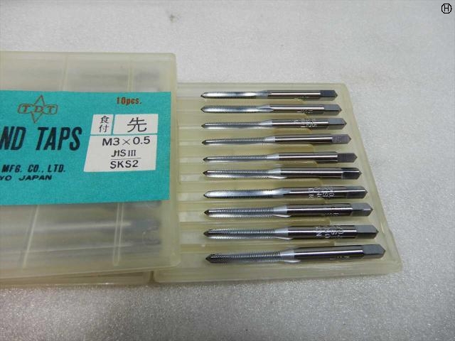 田野井製作所 M3×0.5 10本 タップ・ダイス・ねじ切り工具 の画像 2枚目